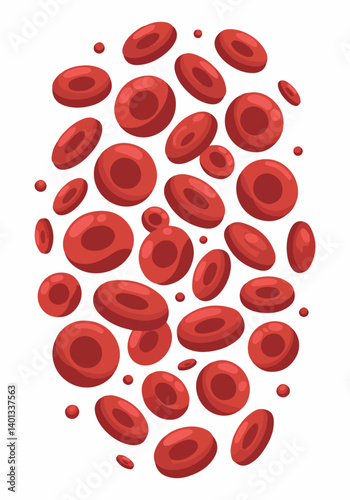 World Blood Cancer Day Awareness Vector Set | Blood Drop, Ribbon, Red Blood Cells, Medical Icons, Donation, Hope Typography, Abstract Cancer Cell, Support Symbol, Flat Minimal Design