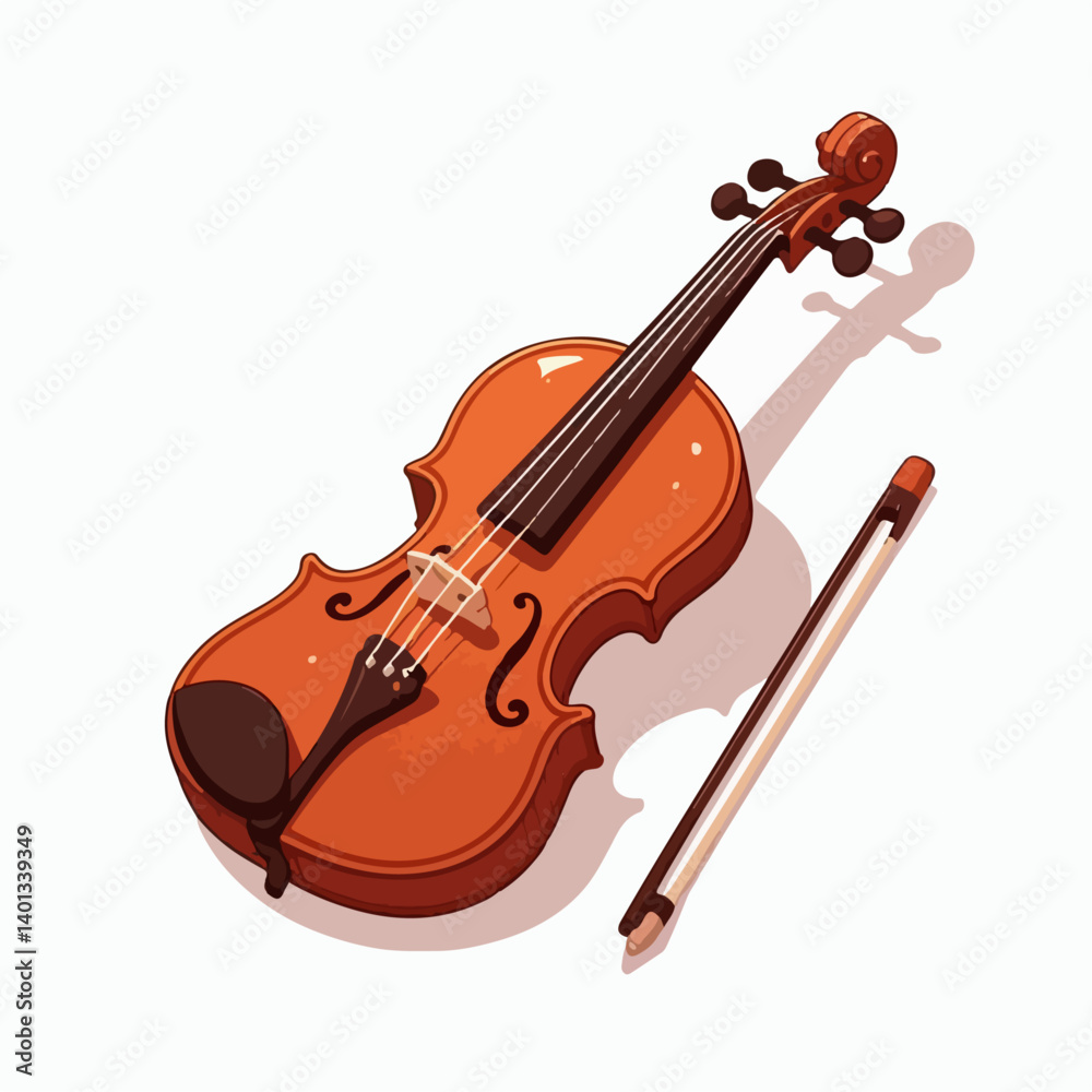 Fototapeta premium violin vector illustration