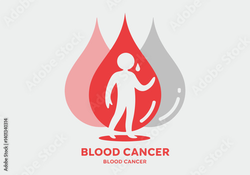 Blood Cancer Awareness Vector Illustration Bundle | World Blood Cancer Day Elements with Blood Drop, Awareness Ribbon, Doctor, Patient, Strong Fighter, Medical Icons, Save Life Concept Design