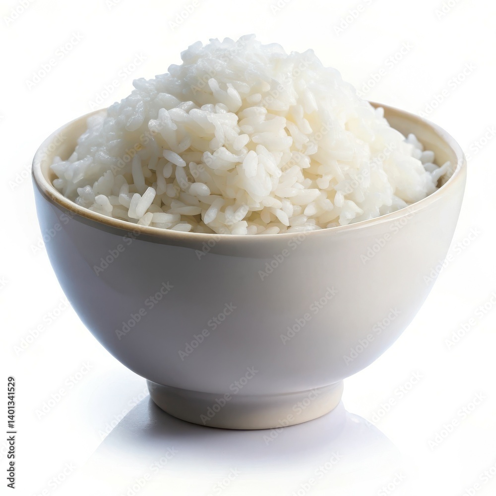 Fluffy white rice in bowl simple food photography bright white Fluffy white rice in bowl simple food photography bright white