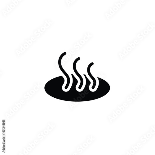 hot water bath solid icon vector design good for web or mobile app
