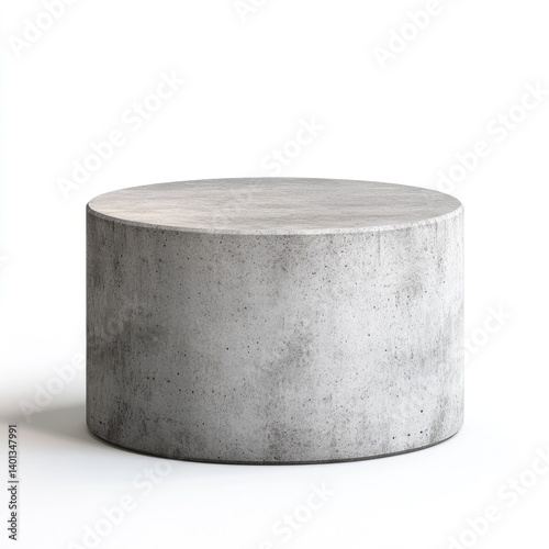 Circular concrete pedestal
