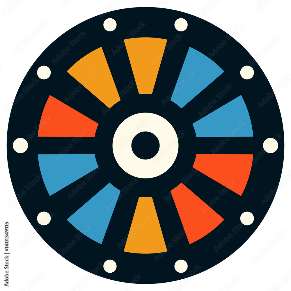 Obraz premium wheel, gear, sun abstraction