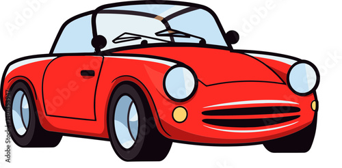 Fast Sports Car on Straight Track Sports Car with Dual Tailpipes