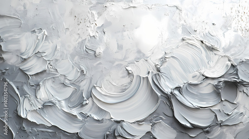 Smooth, gray plastered wall with subtle texture and a hint of warmth , soft undulations, plain wall, mottled look. dappled. illustration. Pulsar-Touched. Illustration