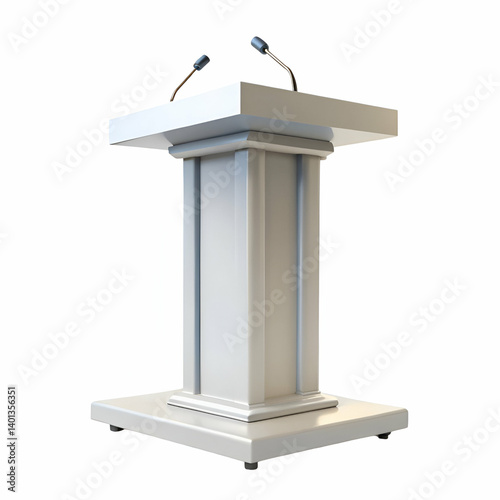 podium isolated on white
