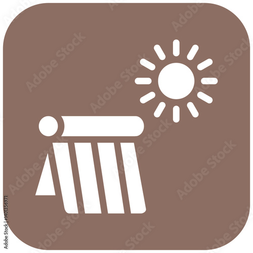 Solar Water Heater Icon