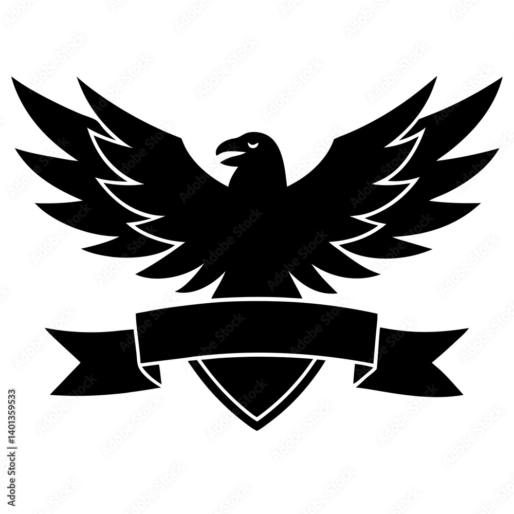 Obraz premium eagle shield with wings