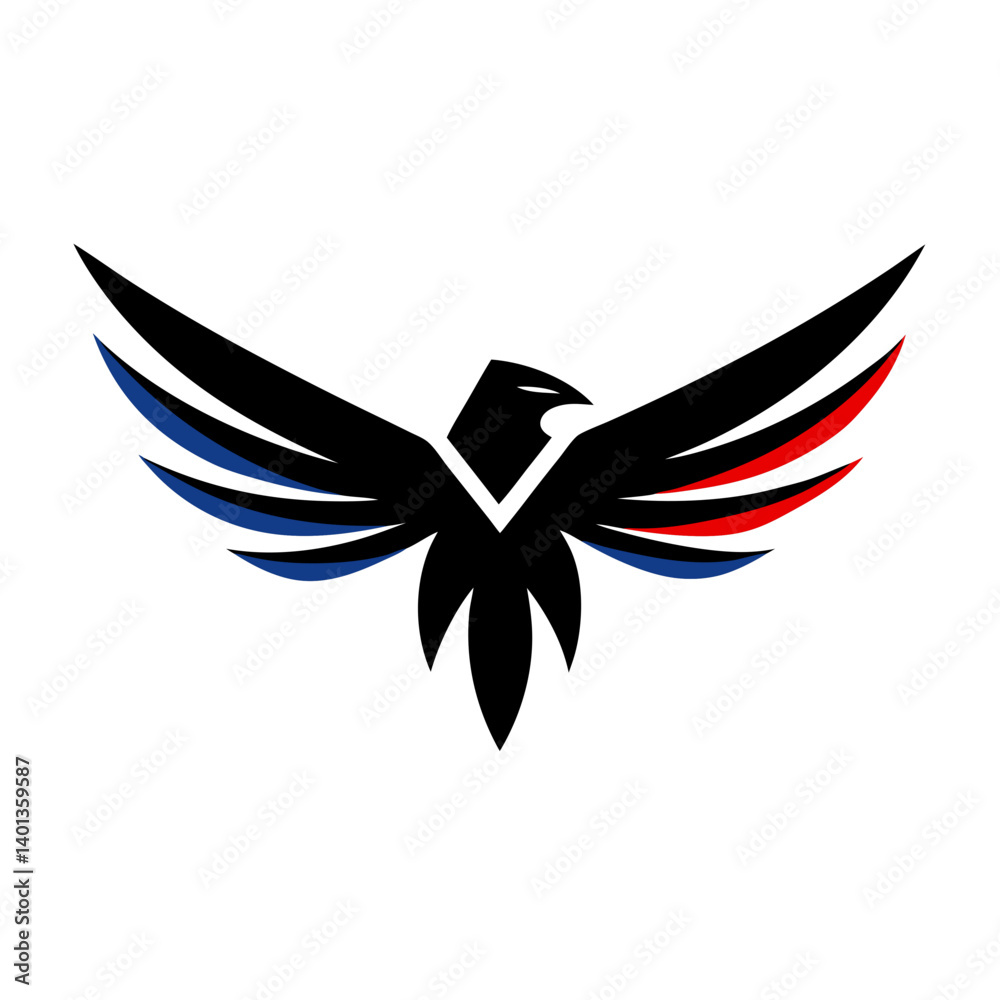 Obraz premium eagle tattoo vector