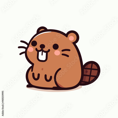 beaver vector illustration