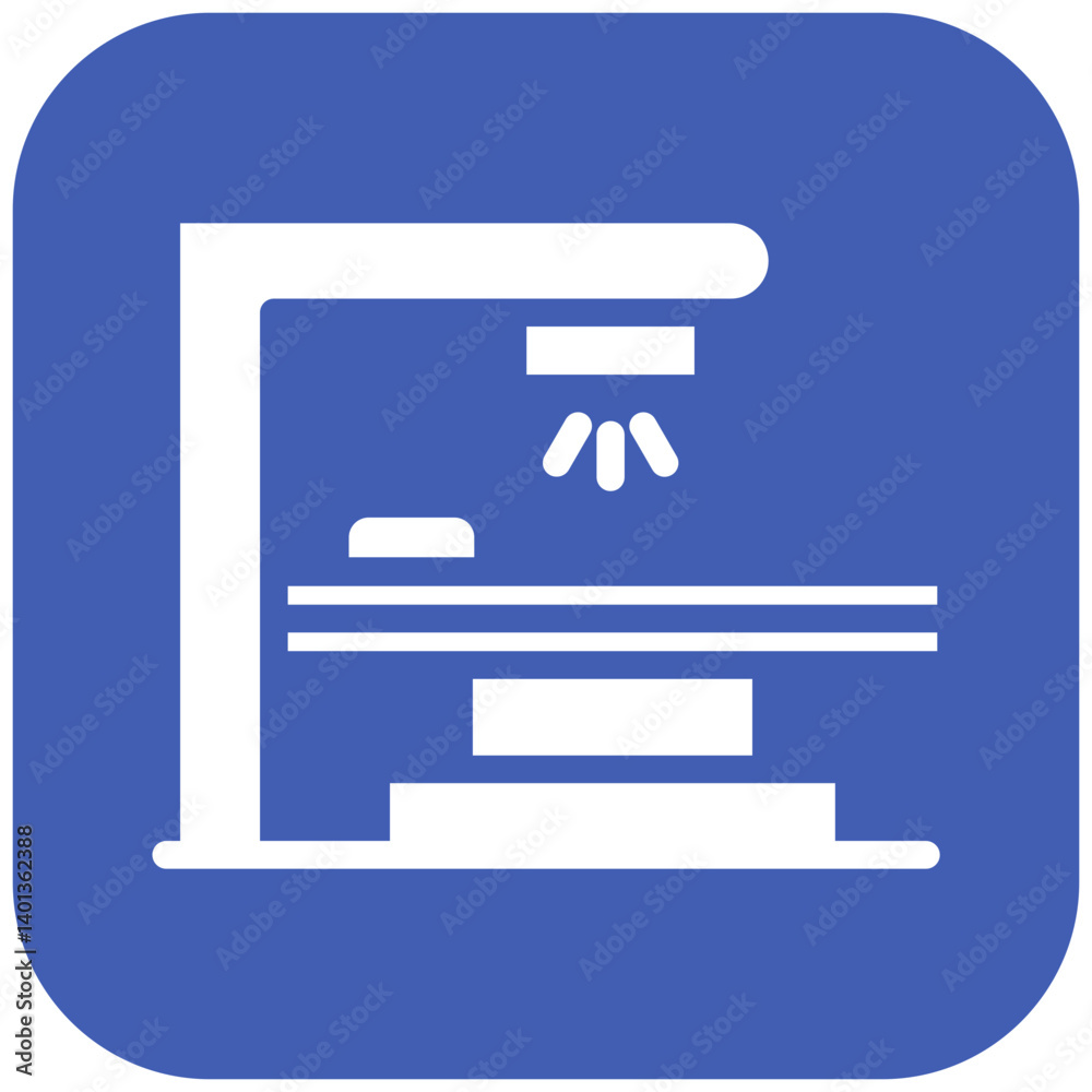 Radiation Machine Icon Radiation Machine Icon