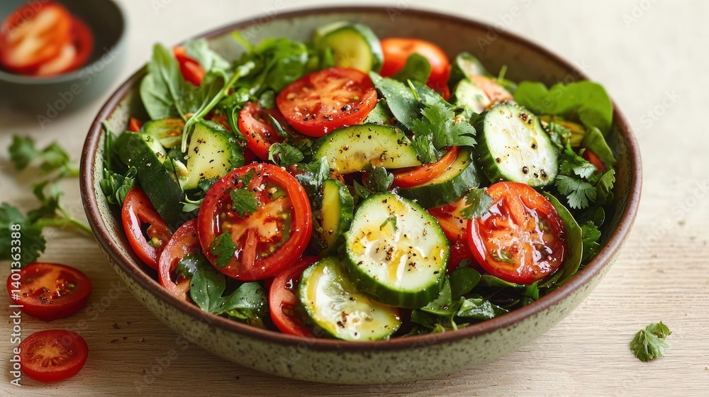 Fresh salad with vegetables Fresh salad with vegetables