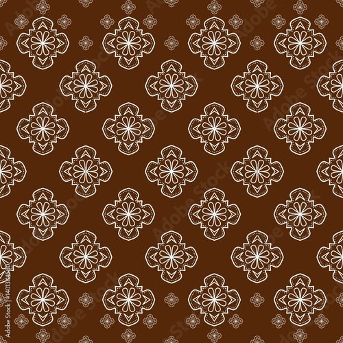 vector seamless pattern with snowflakes