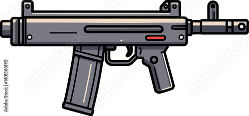 of Submachine Gun with Silencer Submachine Gun with Muzzle Flash PNG