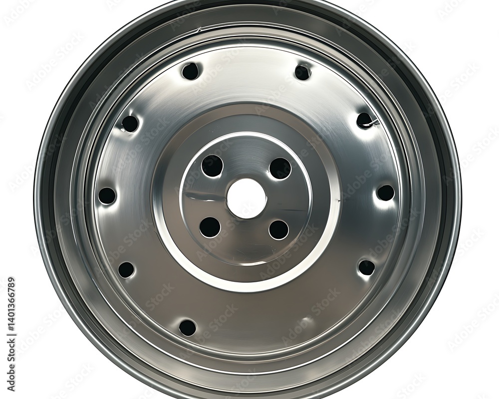 Fototapeta premium Metal Disc, Top View