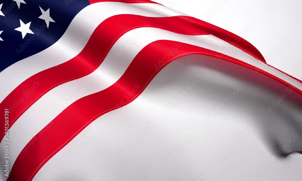 A close-up of the American flag, showcasing its vibrant red, white, and blue colors in a wave-like motion against a neutral background. A close-up of the American flag, showcasing its vibrant red, white, and blue colors in a wave-like motion against a neutral background.