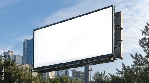 Wallpaper Mural A large digital billboard in an urban setting, ideal for displaying advertisements or banners with plenty of copy space Torontodigital.ca