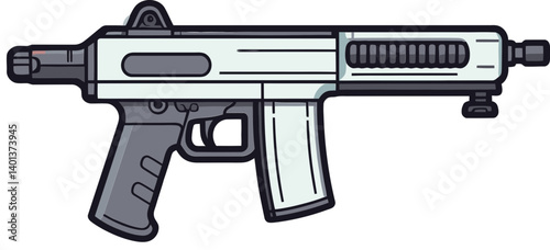 Submachine Gun with High-Capacity Magazine Submachine Gun with Enhanced Trigger Action SVG