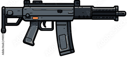 Submachine Gun File Military Submachine Gun PNG