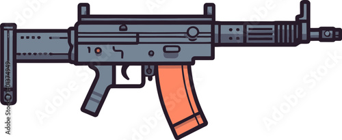 Battle SMG PNG Digital SMG Vector