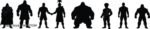 Roman Knight Silhouettes Set - Vector Warrior & Soldier Pack for Logos and Branding