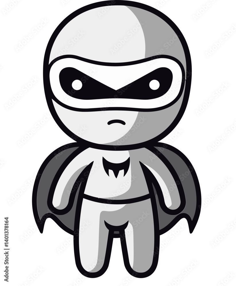 Obraz premium Silhouette Superhero Logo Superhero Hands on Hips Vector