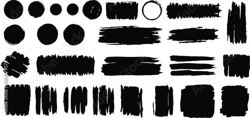 Mega Paint Brush Strokes Set - Vector Artistic Brushstrokes Collection for Digital & Print Design