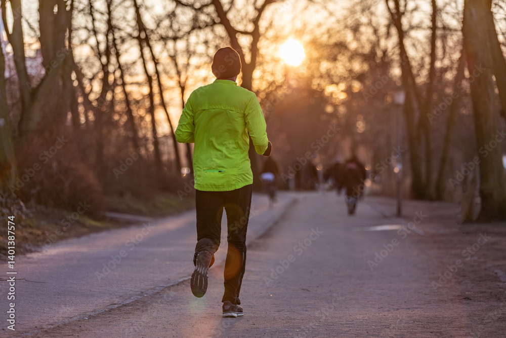 Fototapeta premium sunset_run