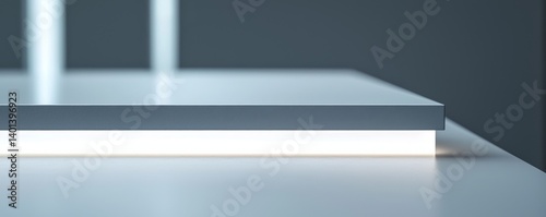 Wallpaper Mural Modern workspace with sleek design and soft illumination on a minimalist table. Torontodigital.ca