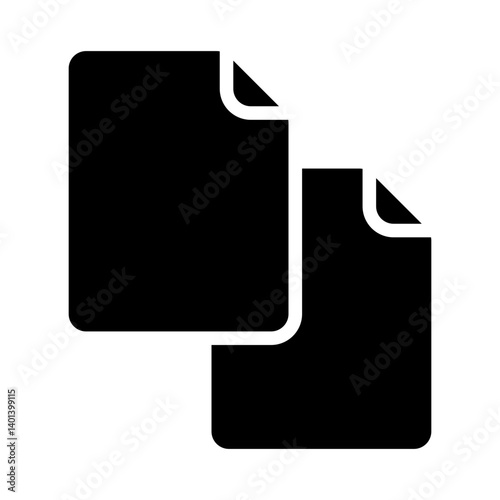 Copy Vector Glyph Icon Design