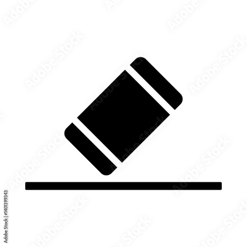 Erase Vector Glyph Icon Design