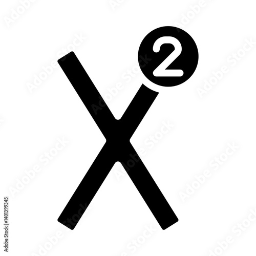 Superscript Vector Glyph Icon Design