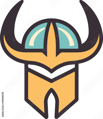 Viking Helm with Horns Horned Viking Helmet PNG
