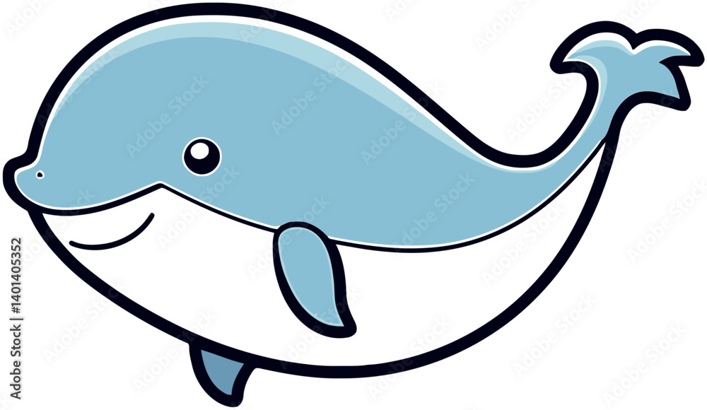 Fototapeta premium Whale in Water Background PNG Whale on Water Icon SVG
