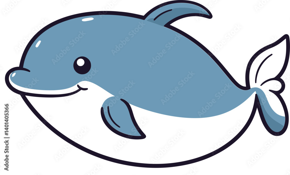 Fototapeta premium Whale with Ocean Horizon Whale with Bubbles Illustration PNG