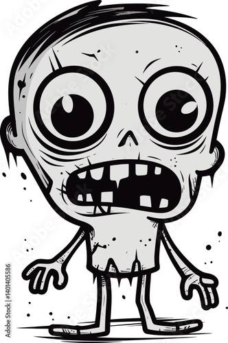 Horror Zombie Silhouette Walking Zombie Zombie Vector