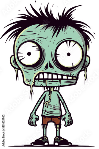 Halloween Zombie Character PNG Undead Zombie Mask SVG
