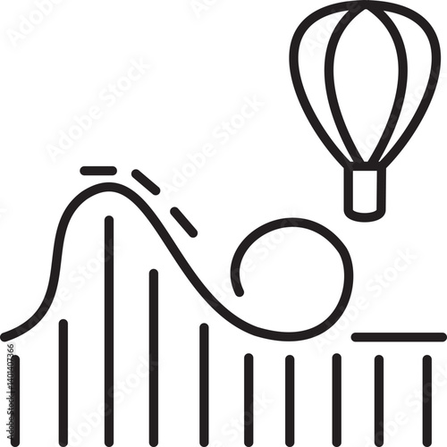 roller coaster icon 
