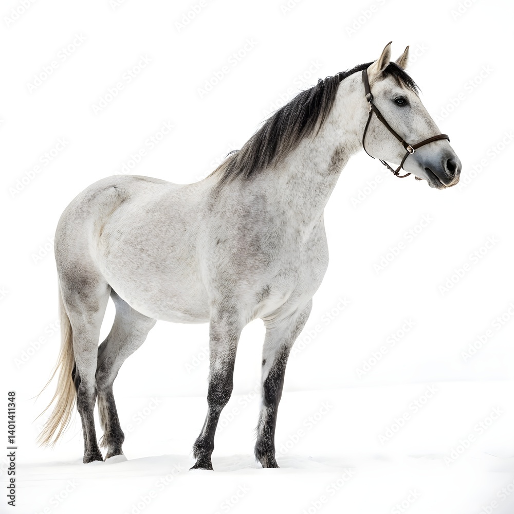 Obraz premium horse isolated on white background