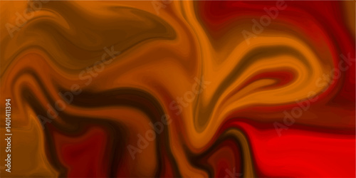 Dark red Oil or Petrol liquid flow, liquid metal close-up, wide horizontal banner. Liquify Abstract Pattern with Black. Solid liquid waves. Acrylic painting with colorful shiny gradient Design.