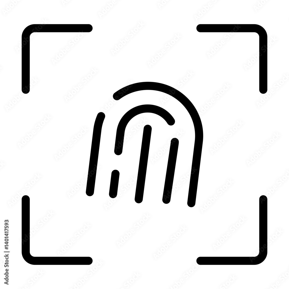 DNA Fingerprint Vector Filled Icon Design DNA Fingerprint Vector Filled Icon Design