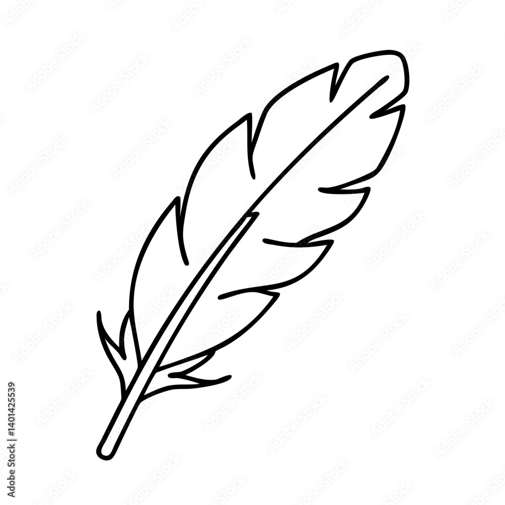 bird feather icon, bird feather line art - simple line art of bird feather, perfect for bird feather logos and icons bird feather icon, bird feather line art - simple line art of bird feather, perfect for bird feather logos and icons