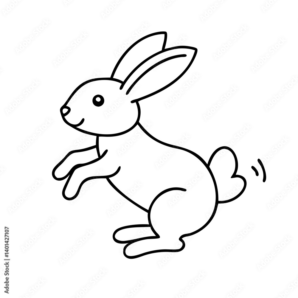bunny hopping icon, bunny hopping line art - simple line art of bunny hopping, perfect for bunny hopping logos and icons bunny hopping icon, bunny hopping line art - simple line art of bunny hopping, perfect for bunny hopping logos and icons