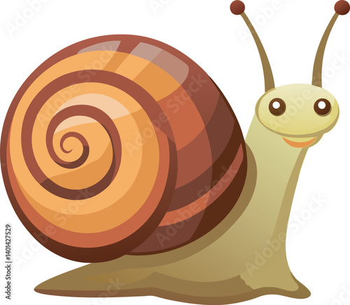 Snail vector art illustration file 