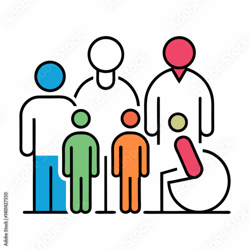 Family line art