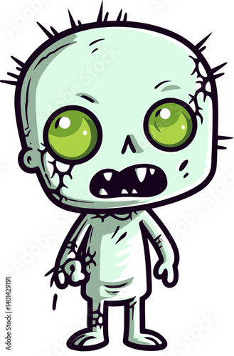 Walking Zombie with Missing Flesh PNG Zombie with Gaping Wounds Vector