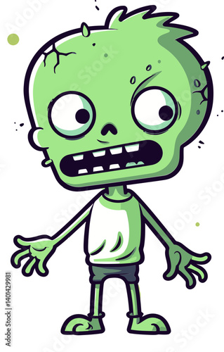 Zombie with Sunken Cheeks Walking Zombie with Limping Leg SVG