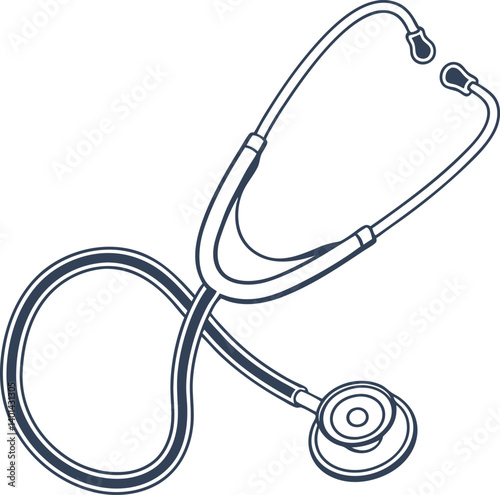stethoscope isolated on white background