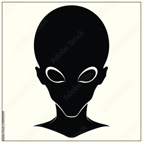 UFO Alien Outline