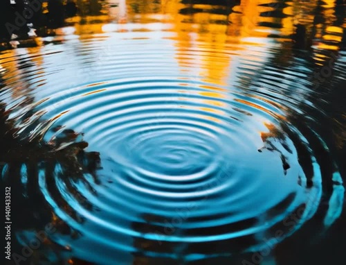 Close-up of a calm water surface with soft ripples and light reflections in natural ambient light · Perfect for spa branding, meditation visuals, wellness content, and peaceful cinematic nature footag